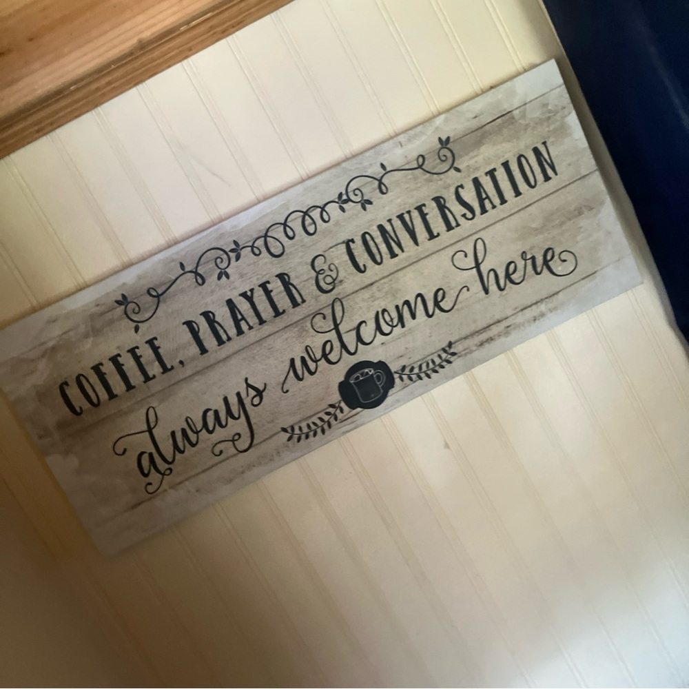 Rustic Wall Sign with Inspirational Quote